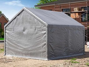 TOOLPORT Tenda capannone 3x4m, Telo in PEC, grigio - (4770)