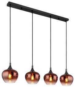 Globo 15548-4HG - Lampadario a sospensione con filo MAXY 4xE27/40W/230V rame