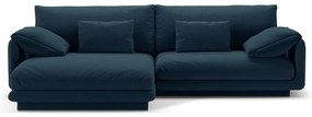 Divano angolare blu scuro (angolo sinistro) Torino - Micadoni Home