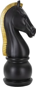 Cavallo Nero E Oro Cm Ø 18,5X50