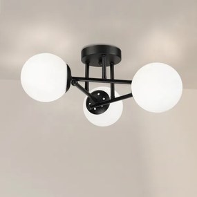 Brilagi - Lampadario da soffitto a montaggio superficiale MALIVA 3xE14/15W/230V nero/bianco