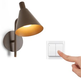 Brilagi - Applique a LED LUCERA LED/3W/230V marrone