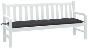 Cuscino Panca Da Giardino Antracite Mélange 100x50x7cm Tessuto /