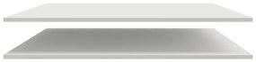 Ripiano aggiuntivo grigio chiaro in pino massiccio 2 pz Mees – WOOOD