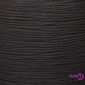 Capi Vaso a Cono Nature Rib 42x38 cm Nero KBLR362
