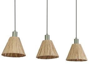 Ledvance - Lampadario a sospensione con filo DECOR RAFFIA 3xE27/15W/230V bastone di rafia