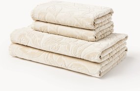 Set di asciugamani in velluto Rosaria, varie misure