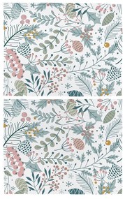 Tovagliette di stoffa natalizie in set da 2 45x35 cm Pastel Christmas - Butter Kings