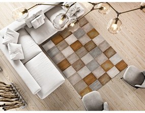 Tappeto color mattone 200x290 cm Lena - Universal