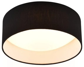 Nero Apparecchio da soffitto a LED ø 30 cm Locarno - Trio