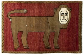 Gabbeh Tappeto persiano 80x120 Rosso (Iran) Annodato A Mano