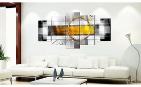 Quadri su vetro acrilico  Golden Shot [Glass]  Colore Giallo, Dimensioni e Misure 100x50