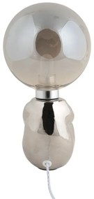 Lampada da tavolo per bambini argentata Joey – Leitmotiv