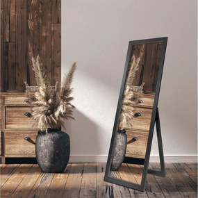 Specchio da terra con cornice nera, 46 x 146 cm Sicilia - Styler