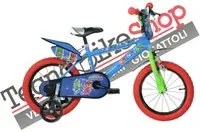 Bicicletta Bambino PJ Masks Dino Bikes 14 pollici Super Pigiamini