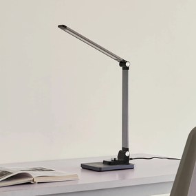 Lindby Valtaris lampada LED tavolo, CCT, metallica