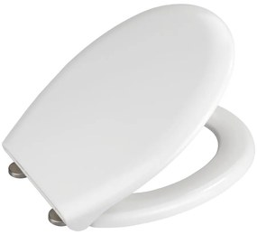Sedile per wc bianco con chiusura facilitata , 44,5 x 37 cm Rieti - Wenko