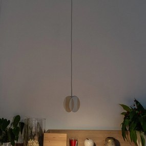 HELAM Lampada a sospensione GAMBIT, bianco crema, Ø 10 cm, metallo, GU10
