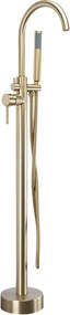 Rubinetto indipendente Rea Lungo brush gold