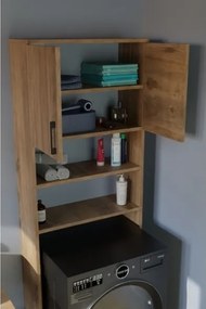 Mobile Coprilavatrice A Colonna 2 Ante 2 Vani 65x27x185 Window Rovere