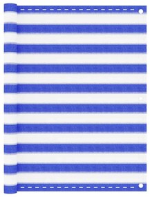 Paravento Da Balcone Blu E Bianco 120x500 Cm İn Hdp /