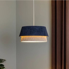 Euluna Lampada a sospensione Boucle, Ø 50 cm, blu/grigio