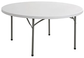 Tavolo da giardino pieghevole rotondo 150x74 cm