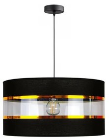 Lampadario a sospensione con filo LIND 1xE27/60W/230V nero