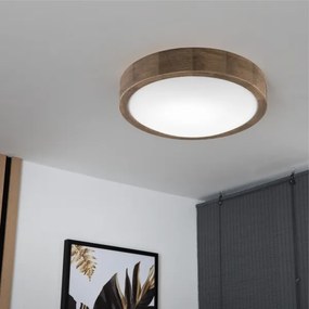Brilagi - Lampada LED da soffitto CARVALHO SLIM 1xE27/60W/230V noce ø 27 cm