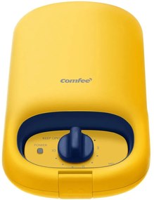 Comfeè MC-JK1312P201 piastra per waffle 1 waffle 950 W Blu, Giallo