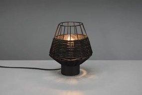 Lampada borka in rattan colore nero opaco r51261002