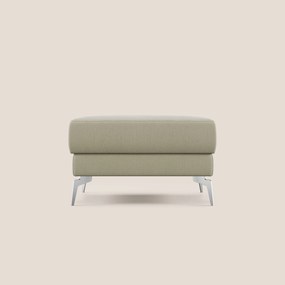 Star Pouf con piedini alti in tessuto smacchiabile T05 panna