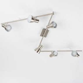 Faretto LED 6xE14/5W/230V cromo opaco