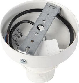 Plafoniera moderna con paralume grigio scuro 25 cm - Combi