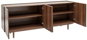 Credenza vintage 4 ante in legno scuro L180 cm SANAA