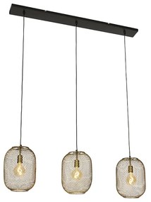 Lampada a sospensione moderna in ottone a 3 luci - WAYA Mesh