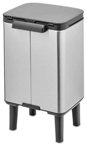 Cestino per la spazzatura color argento opaco in acciaio 4 l Bo Hi – Brabantia