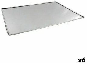 Vassoio da Forno VR Argentato Alluminio Rettangolare 48 x 34 x 0,5 cm (6 Unità)