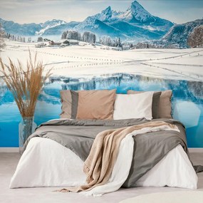 Carta da parati – Paesaggio innevato nelle Alpi