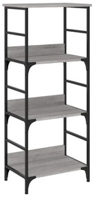 Libreria grigio sonoma 50x33x117,5 cm in legno multistrato