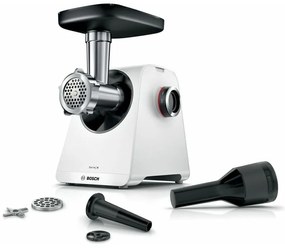 Bosch - Tritacarne MFWS420W Serie 4 - Bianco - 500 w - motore bloccato 1900 w - 2,5 kg/min - 2 velocità - 2 griglie di tritatura