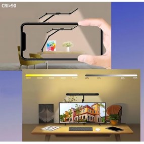 Lampada da tavolo LED dimmerabile con funzione Touch LED/24W/230V 3000-6500K CRI 92 nero