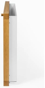 Tavolo inclinabile a parete bianco Brenta - Woodman