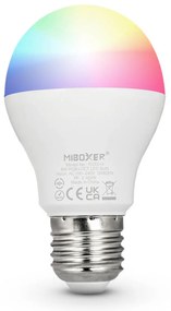 Lampadina LED E27 A60 6W RGB+CCT Dimmerabile Mi-Boxer Professional Colore RGB+CCT