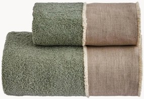 Set di 2 asciugamani in cotone Nicol