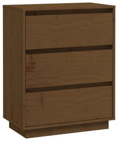 Credenza marrone miele 60x34x75 cm in legno massello di pino