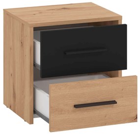 CADDIE - comodino due cassetti moderno minimal in legno