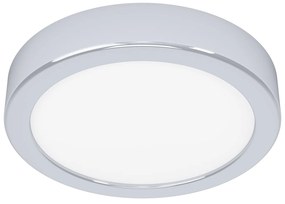 Plafoniera Moderna Fueva 5 Acciaio Cromo Led Integrato 11W 3000K Ip44