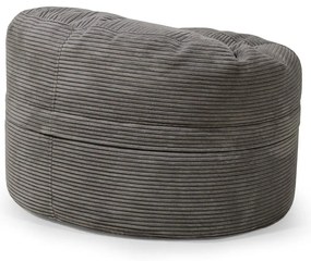 Pouf a sacco per bambini verde con rivestimento in velluto a coste Roll 80 – SLOWDOWN