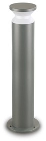 Piantana Da Terra Moderna Torre Alluminio Grigio 1 Luce E27 15W Ip44